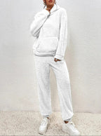 Cocoon Collection Women's Plush Fleece Loungewear Set Hoodie And Joggers Limited Run