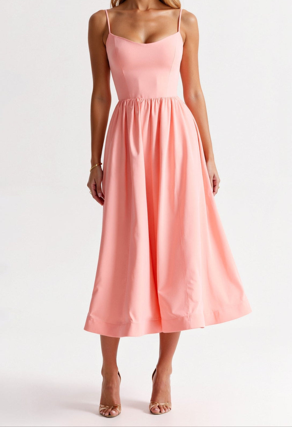 Corset Midi Dress For Women Luxe Fabric Limited Edition Wedding Guest Couture