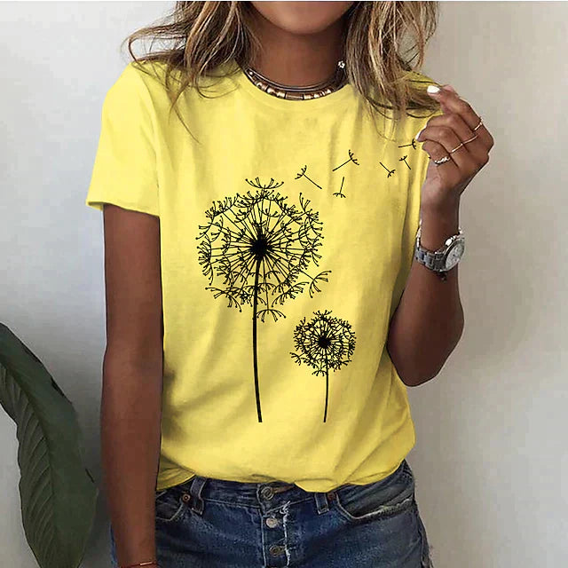 Dandelion Floral Collection T Shirt Exclusive Edition