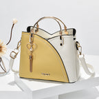 Women's Handbag Colour-Block Collection With Polished Metal Handles Limited Edition